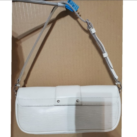 LOUIS VUITTON Epi Ivory White Montaigne Clutch/Sho - Picture 2 of 12